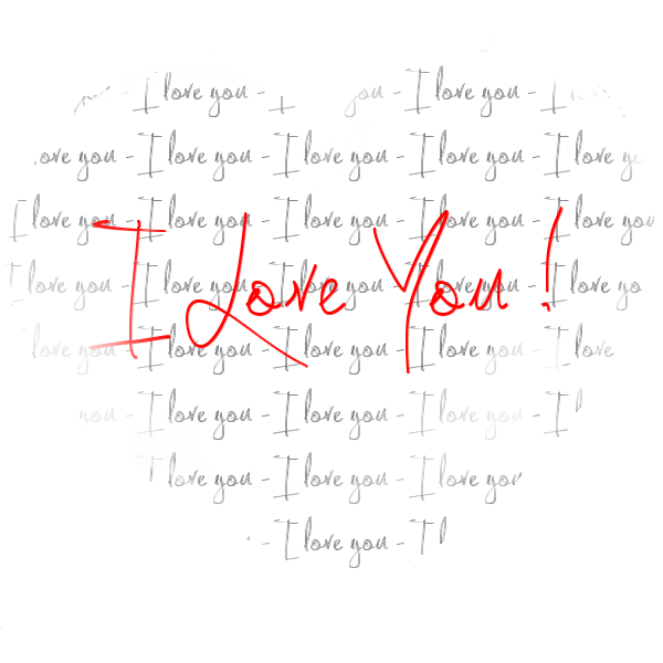 Comment On écrit I Love You ecrire i love you